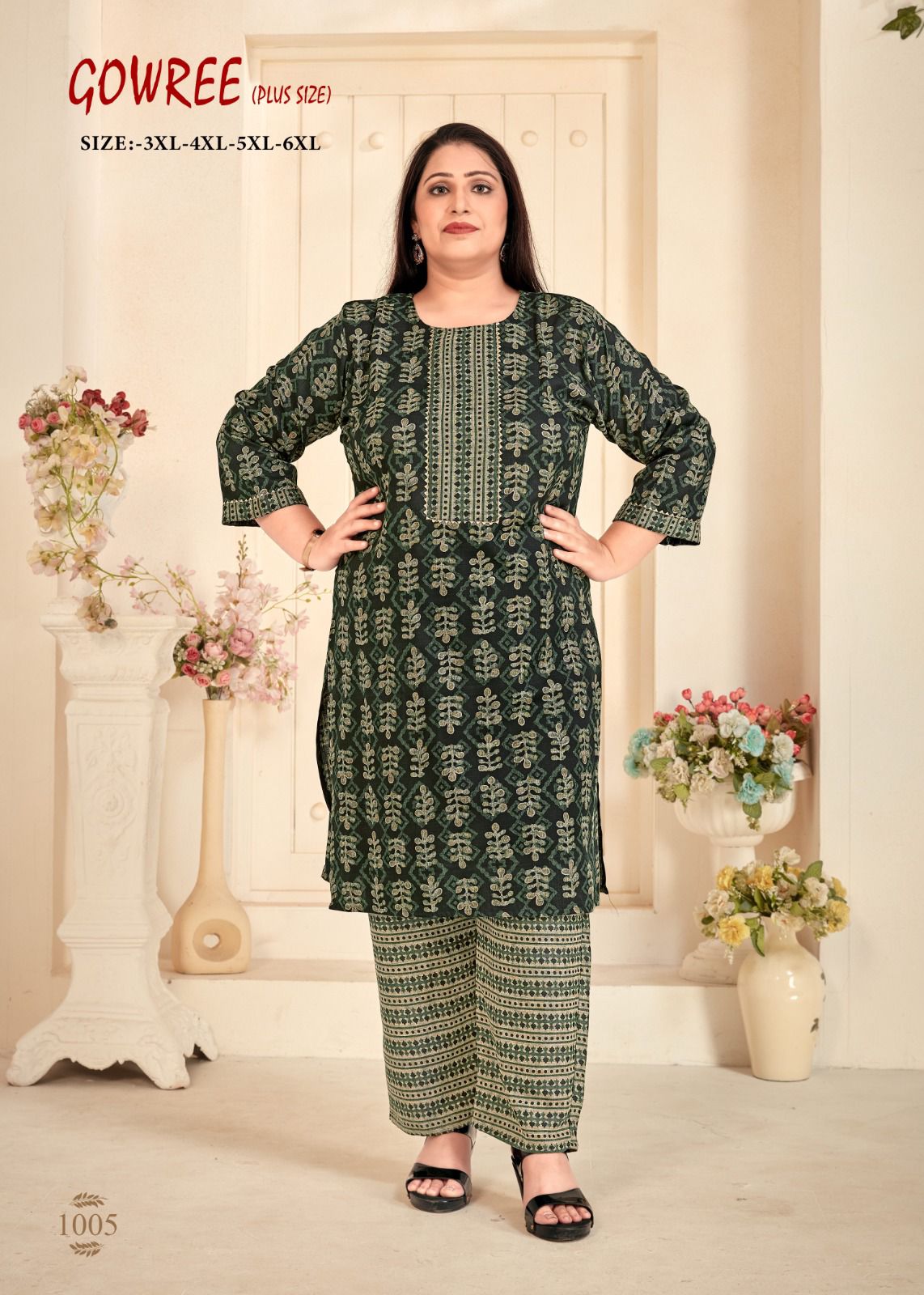 Gowree Plus Size By Sangeet Rayon Capsule Printed Kurti With Bottom Dupatta Wholesale Market In Surat